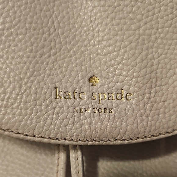 Kate Spade Cream Leather Backpack - Picture 2 of 8